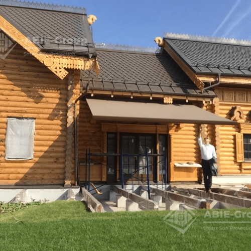 Фотографии выполненных работ компании «ABIE-GROUP» кассетной маркизы Arko. г.Владимир