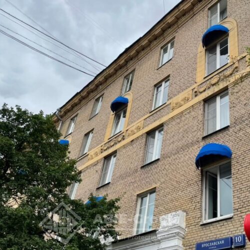 Фотографии выполненных работ компании «ABIE-GROUP» Корзинных полукруглых маркиз с Австрийской тканью Sattler. г.Москва, проспект Мира.